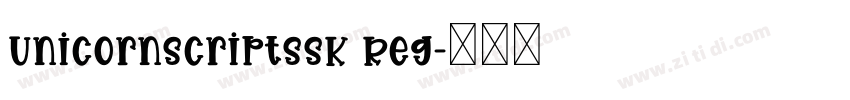 UnicornScriptSSK Reg字体转换